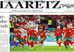 Maroc-Espagne : Les Lions de l’Atlas à la une du journal israélien «Haaretz» Maroc-Espagne : Les Lions de l’Atlas à la une du journal israélien «Haaretz»