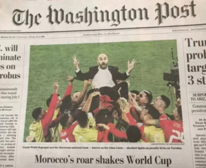 Les Lions de l’Atlas font la Une du journal américain The Washington Post Les Lions de l’Atlas font la Une du journal américain The Washington Post