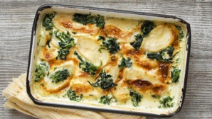 Gratin dauphinois aux épinards et au chèvre