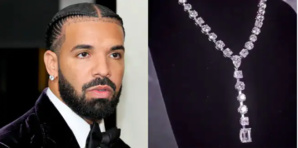 Drake : son nouveau collier en diamant Drake : son nouveau collier en diamant
