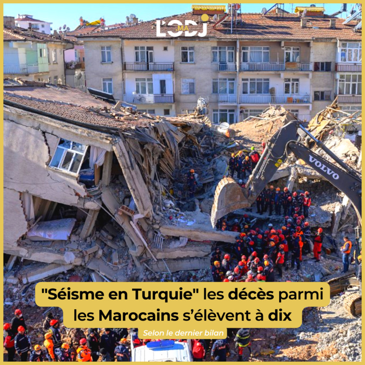 Séisme en Turquie : les décès parmi les Marocains s’élèvent à dix