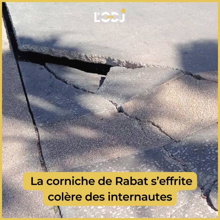La corniche de Rabat s’effrite colère des internautes La corniche de Rabat s’effrite colère des internautes