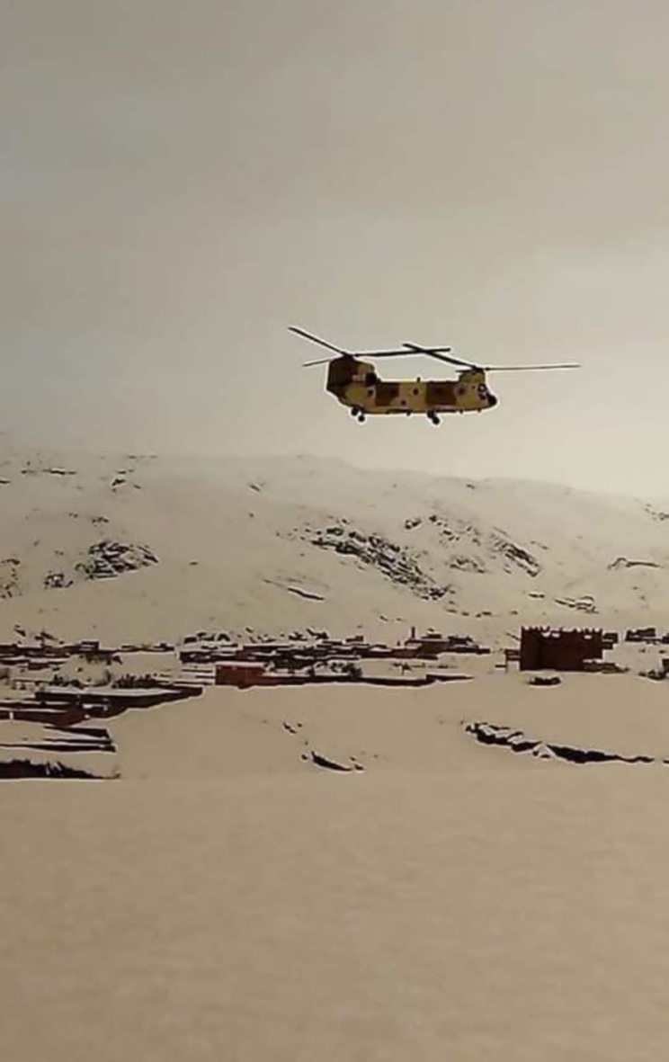 Les FAR au secours des habitants isolés dans les villages enneigés Les FAR au secours des habitants isolés dans les villages enneigés