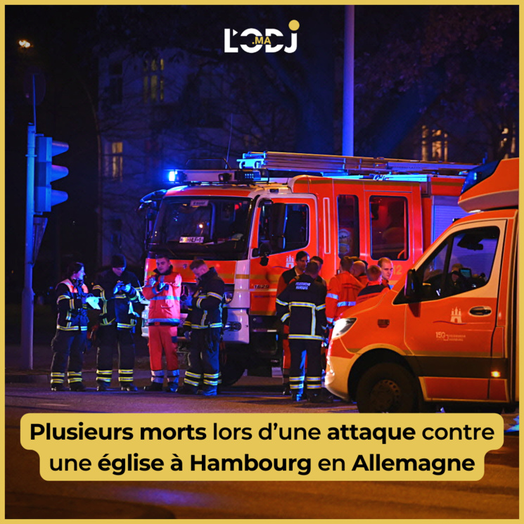 Plusieurs morts lors d’une attaque contre une église à Hambourg en Allemagne Plusieurs morts lors d’une attaque contre une église à Hambourg en Allemagne