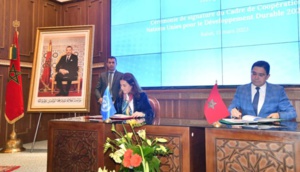 Le Maroc signe le CCDD 2023-2027 des Nations Unies Le Maroc signe le CCDD 2023-2027 des Nations Unies