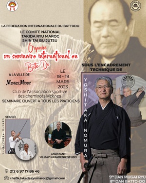 Un Séminaire International en BATTODO (Voie de l’épée japonais)