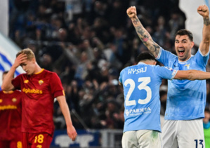 Serie A : la Lazio empoche le derby contre une Roma à dix Serie A : la Lazio empoche le derby contre une Roma à dix