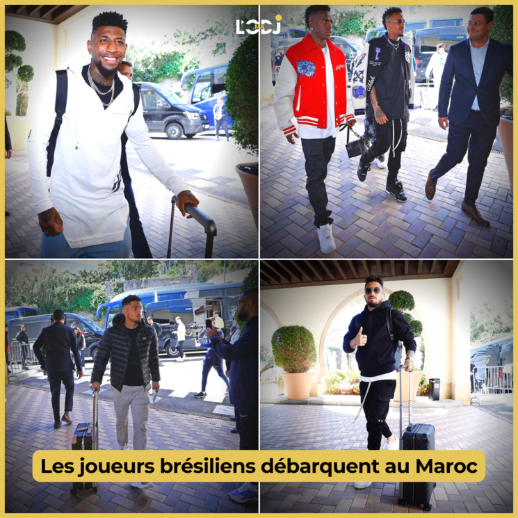 Les joueurs brésiliens débarquent au Maroc Les joueurs brésiliens débarquent au Maroc