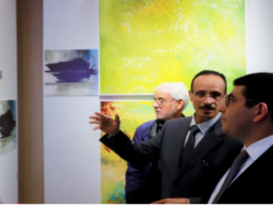 Rabat : Vernissage de l'exposition «La poésie aux couleurs d'Al-Qods: traits des poètes par les plumes des plasticiens»