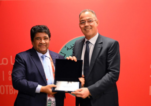 Fouzi Lekjaa reçoit le président de la fédération brésilienne de football