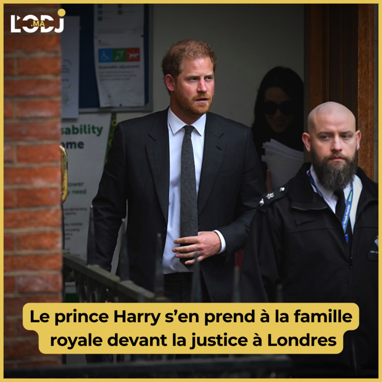 Le prince Harry s’en prend à la famille royale devant la justice à Londres