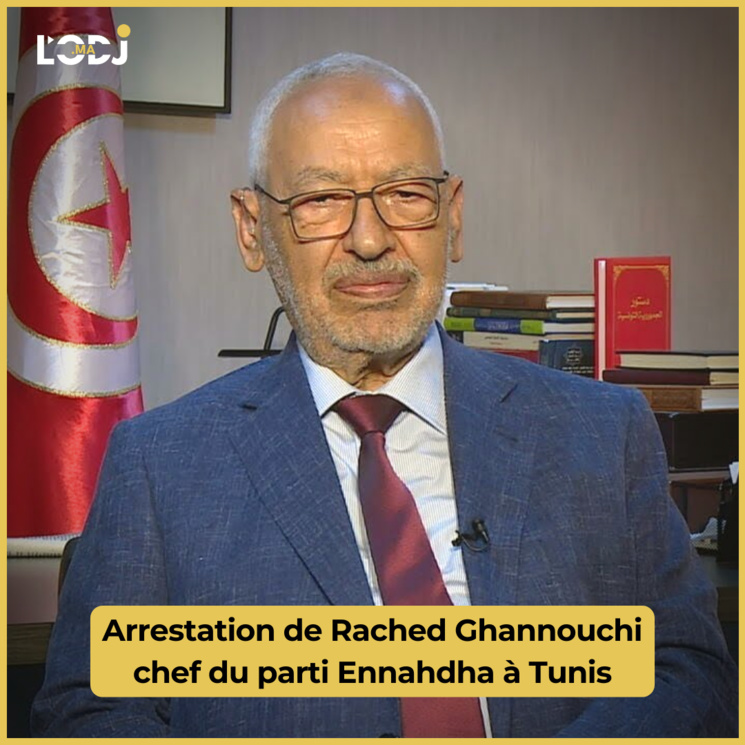 Tunisie: Arrestation de Rached Ghannouchi chef du parti Ennahdha Tunisie: Arrestation de Rached Ghannouchi chef du parti Ennahdha