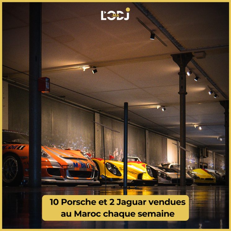 10 Porsche et 2 Jaguar vendues au Maroc chaque semaine 10 Porsche et 2 Jaguar vendues au Maroc chaque semaine