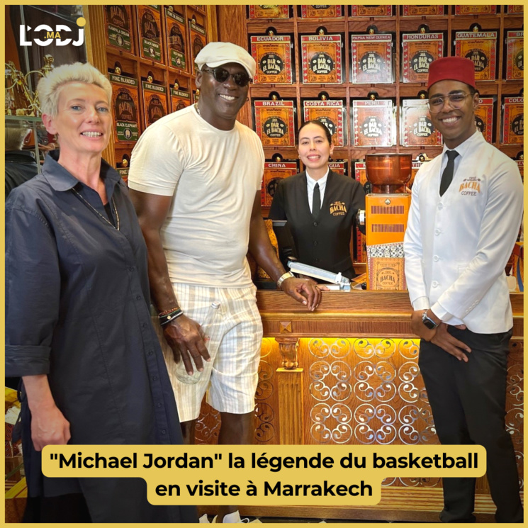 "Michael Jordan" la légende du basketball en visite à Marrakech "Michael Jordan" la légende du basketball en visite à Marrakech