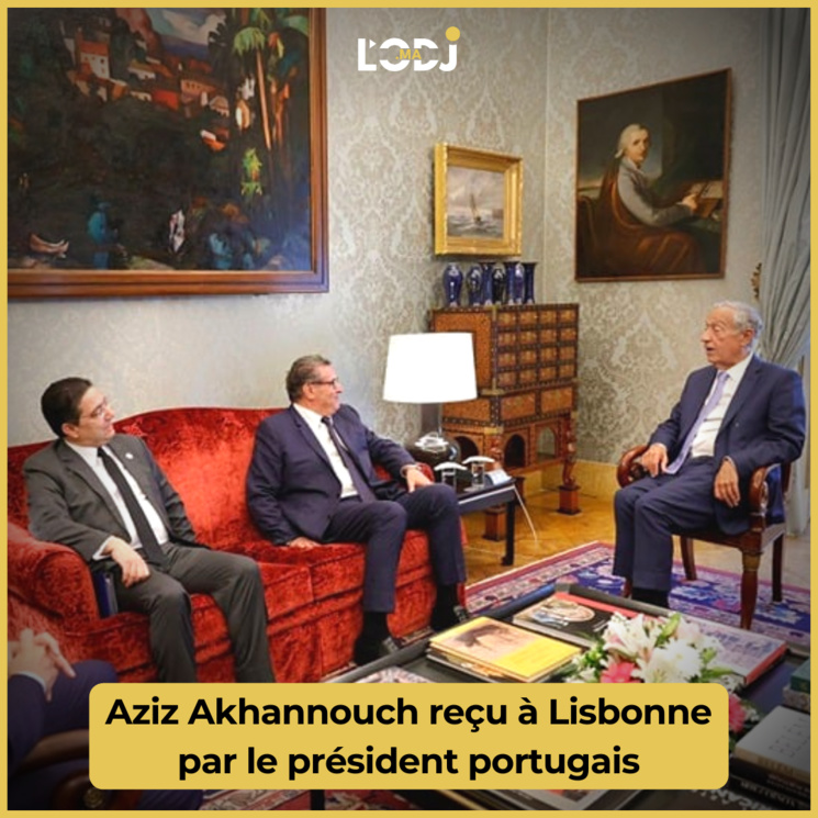 Aziz Akhannouch reçu à Lisbonne par le président portugais Aziz Akhannouch reçu à Lisbonne par le président portugais