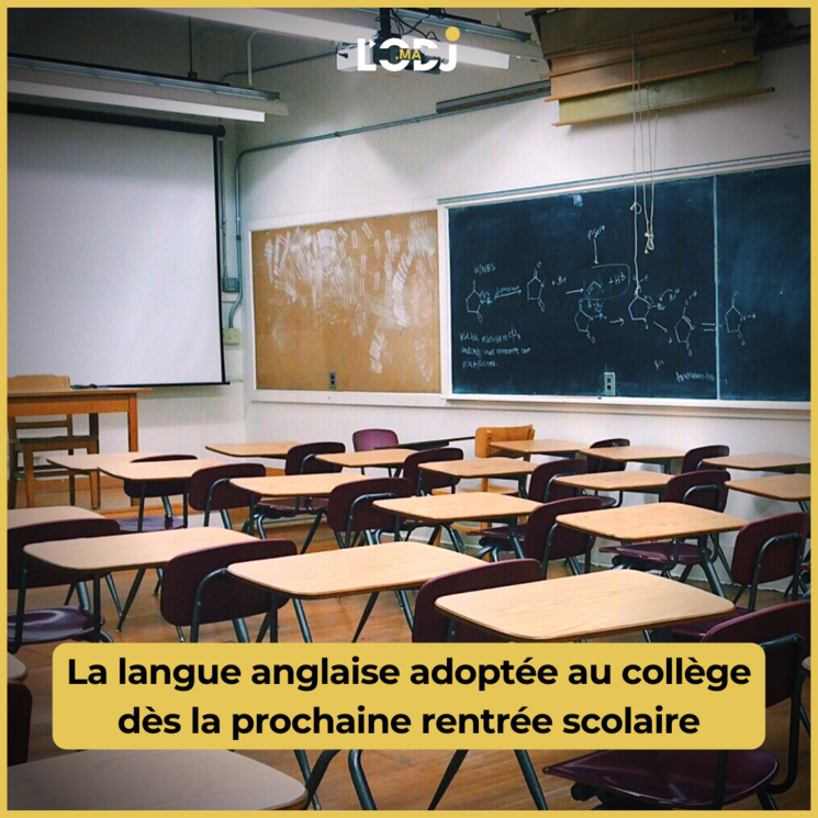 La langue anglaise adoptée au collège dès la prochaine rentrée scolaire La langue anglaise adoptée au collège dès la prochaine rentrée scolaire