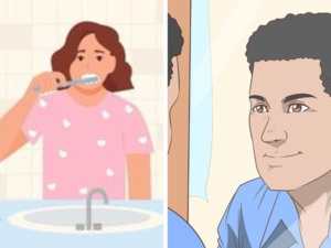 Introspection matinale devant le miroir Introspection matinale devant le miroir