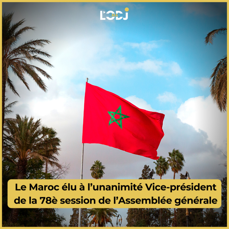 Le Maroc élu à l’unanimité Vice-président  de la 78è session de l’Assemblée générale