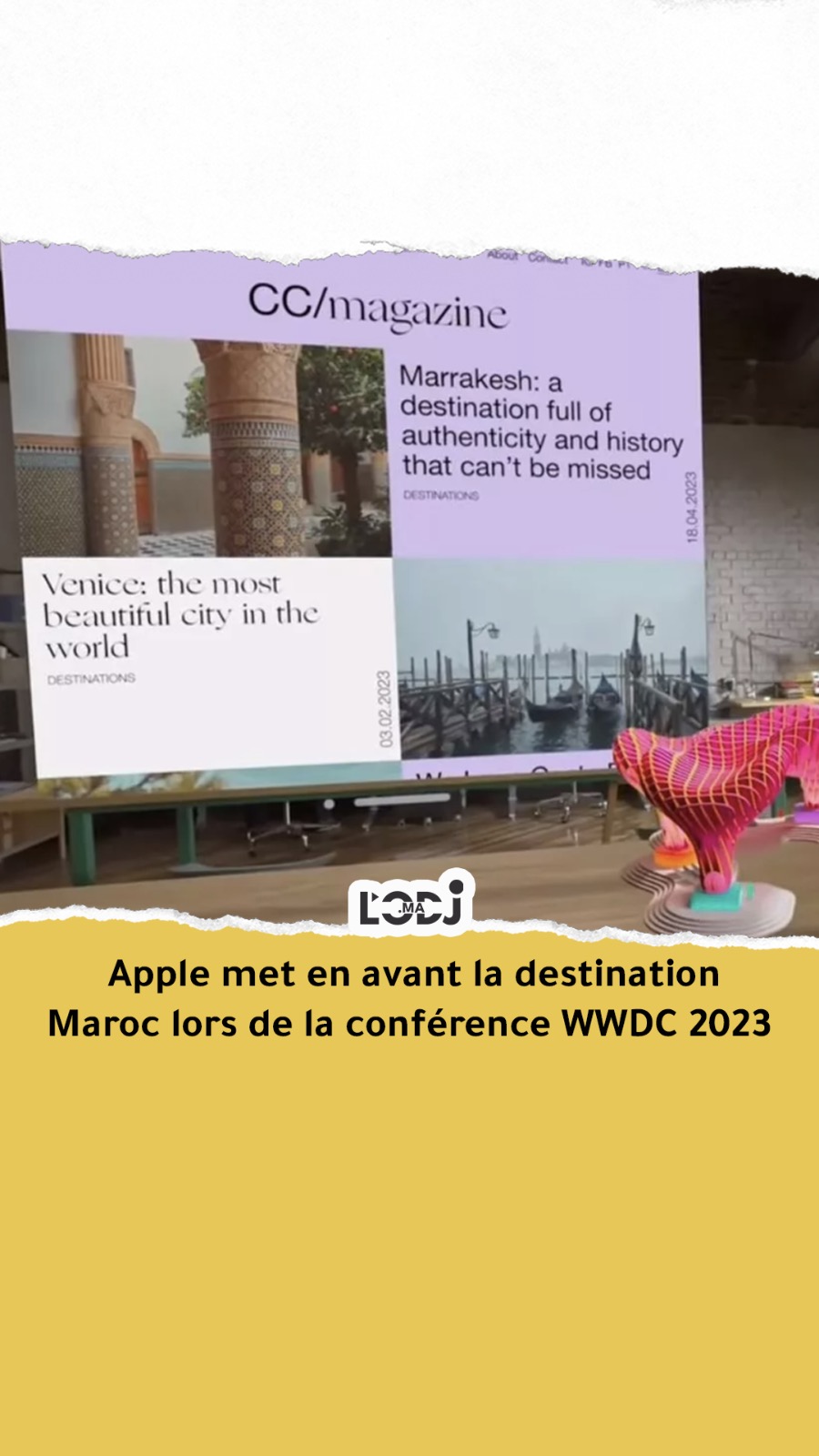 Apple met en avant la destination Maroc lors de la conférence WWDC 2023
