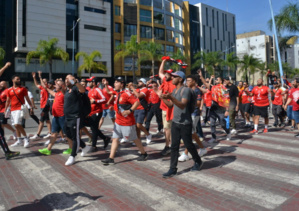 Le magnifique cortège des supporters d'Al Ahly traversant Casablanca lors du match Wydad-Al Ahly Le magnifique cortège des supporters d'Al Ahly traversant Casablanca lors du match Wydad-Al Ahly