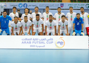 Les Lions de l'Atlas dominent l'Arabie saoudite et se qualifient brillamment pour les demi-finales de la Coupe arabe de futsal Les Lions de l'Atlas dominent l'Arabie saoudite et se qualifient brillamment pour les demi-finales de la Coupe arabe de futsal
