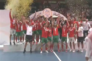 L'équipe du Maroc sacrée championne arabe de Futsal pour la troisième fois de suite L'équipe du Maroc sacrée championne arabe de Futsal pour la troisième fois de suite