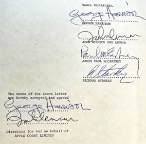 La rupture des Beatles : un document historique aux enchères ! La rupture des Beatles : un document historique aux enchères !