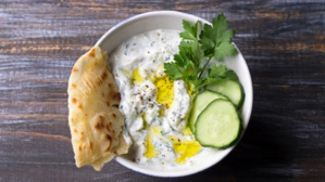 Tzatziki aux courgettes grillées