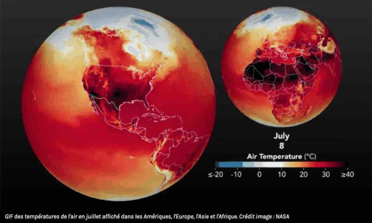 Lundi 3 juillet, jour le plus chaud enregistré sur Terre Lundi 3 juillet, jour le plus chaud enregistré sur Terre