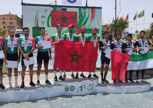 Jeux sportifs arabes: Les cyclistes marocains remportent le métal précieux du contre-la-montre par équipes