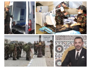 Les FAR déploient d’urgence des moyens humains et logistiques importants, aériens et terrestres Les FAR déploient d’urgence des moyens humains et logistiques importants, aériens et terrestres