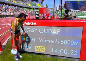 Athlétisme : l'Ethiopienne Gudaf Tsegay bat le record du monde du 5.000 m Athlétisme : l'Ethiopienne Gudaf Tsegay bat le record du monde du 5.000 m