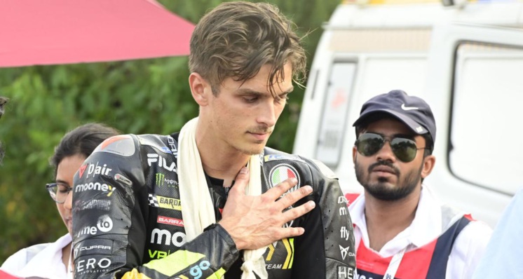 Luca Marini opéré de la clavicule, forfait pour au moins deux Grands Prix
