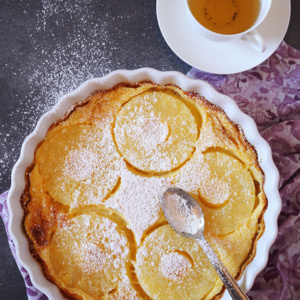 Clafoutis à l'ananas et à la noix de coco Clafoutis à l'ananas et à la noix de coco