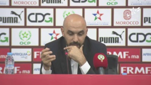 Walid Regragui : la victoire contre le Libéria est logique Walid Regragui : la victoire contre le Libéria est logique