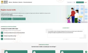 2,8 millions de ménages inscrits au Registre social unifié 2,8 millions de ménages inscrits au Registre social unifié