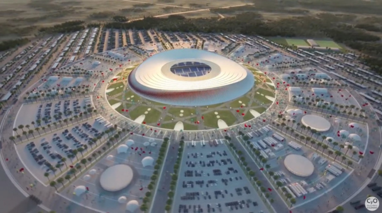 Une maquette du futur Grand Stade de Casablanca avait été présentée lors de la candidature pour l'organisation du Mondial 2026.