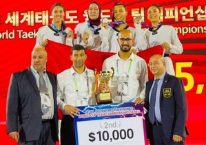 Championnats du monde de taekwondo (Corée) : la sélection nationale féminine vice-championne du monde par équipes