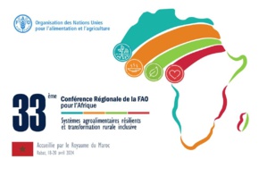 La 33e session de la Conférence régionale de la FAO pour l'Afrique se tiendra à Rabat 