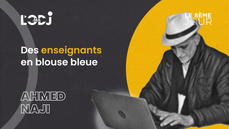 Des enseignants en blouse bleue Des enseignants en blouse bleue