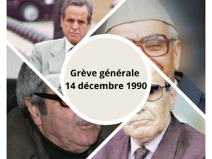 Il y a 33 ans, la grève générale du 14 décembre 1990 Il y a 33 ans, la grève générale du 14 décembre 1990