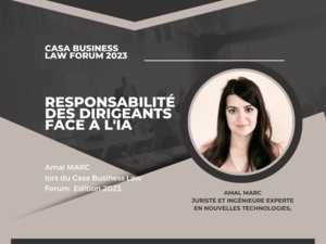 CBLF 2023 - Amal MARC : Responsabilité des dirigeants face à l'IA CBLF 2023 - Amal MARC : Responsabilité des dirigeants face à l'IA