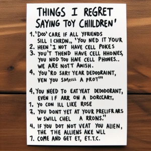 Les phrases que je n'aurais jamais dû dire à mes enfants