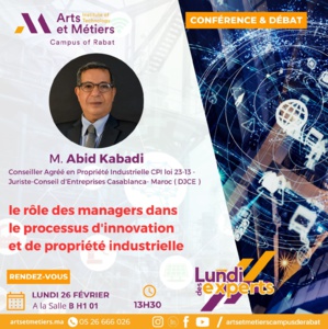 Conférence : le rôle des managers dans le processus d'innovation et de propriété industrielle Conférence : le rôle des managers dans le processus d'innovation et de propriété industrielle