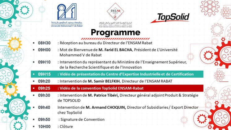 ​ENSAM Rabat et TopSolid : Une convention public-privé pour l’émergence industrielle