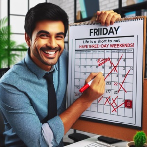 Rajouter le Vendredi dans mon Week-end Rajouter le Vendredi dans mon Week-end