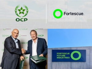 L'OCP et Fortescue Energy lancent la production d'ammoniac vert et d'engrais verts à grande échelle L'OCP et Fortescue Energy lancent la production d'ammoniac vert et d'engrais verts à grande échelle