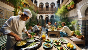 Le Festin Méditerranéen dans un Riad Mystérieux Le Festin Méditerranéen dans un Riad Mystérieux