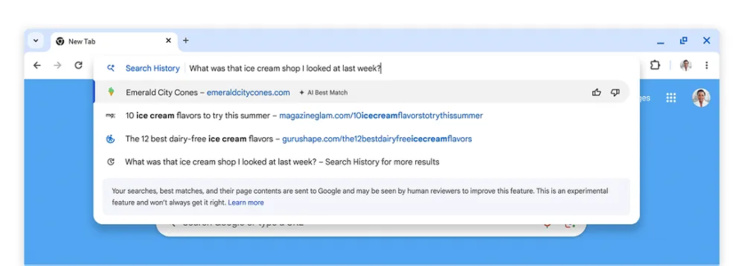 Nouvelles fonctionnalités de Chrome : l'IA rend la navigation plus facile Nouvelles fonctionnalités de Chrome : l'IA rend la navigation plus facile
