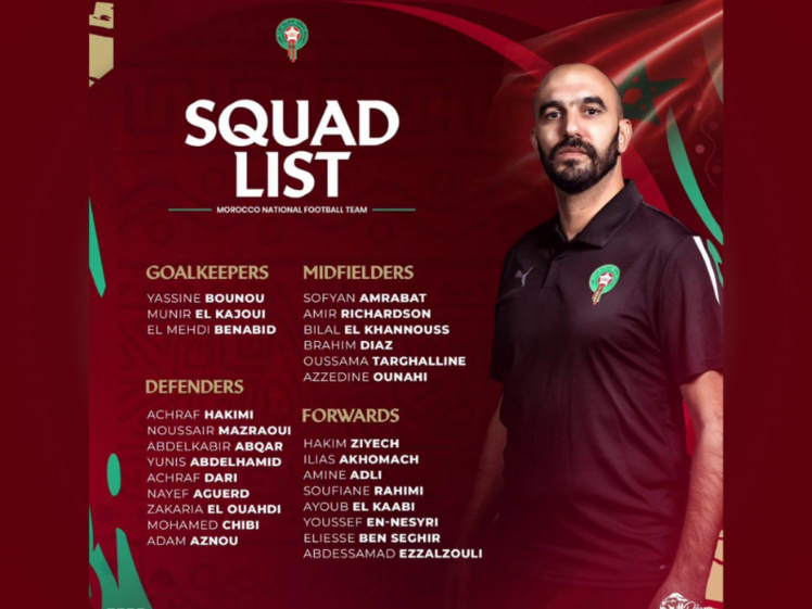 La liste de Walid Regragui : Un nouveau souffle pour les Lions La liste de Walid Regragui : Un nouveau souffle pour les Lions